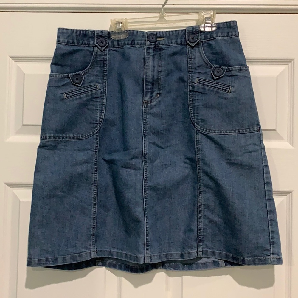Size 12 Blue Jean Pencil Skirt